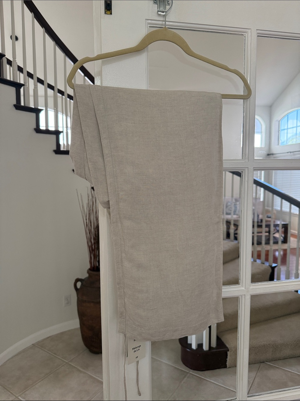 H&M Beige Wide Leg Pants - Picture 3 of 6